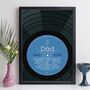 Personalised Birthday Music Print For Dad Favourite Songs Gift, thumbnail 12 of 12