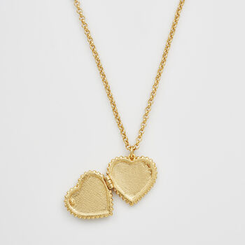 Gold Jasmine Heart Locket Necklace, 4 of 9