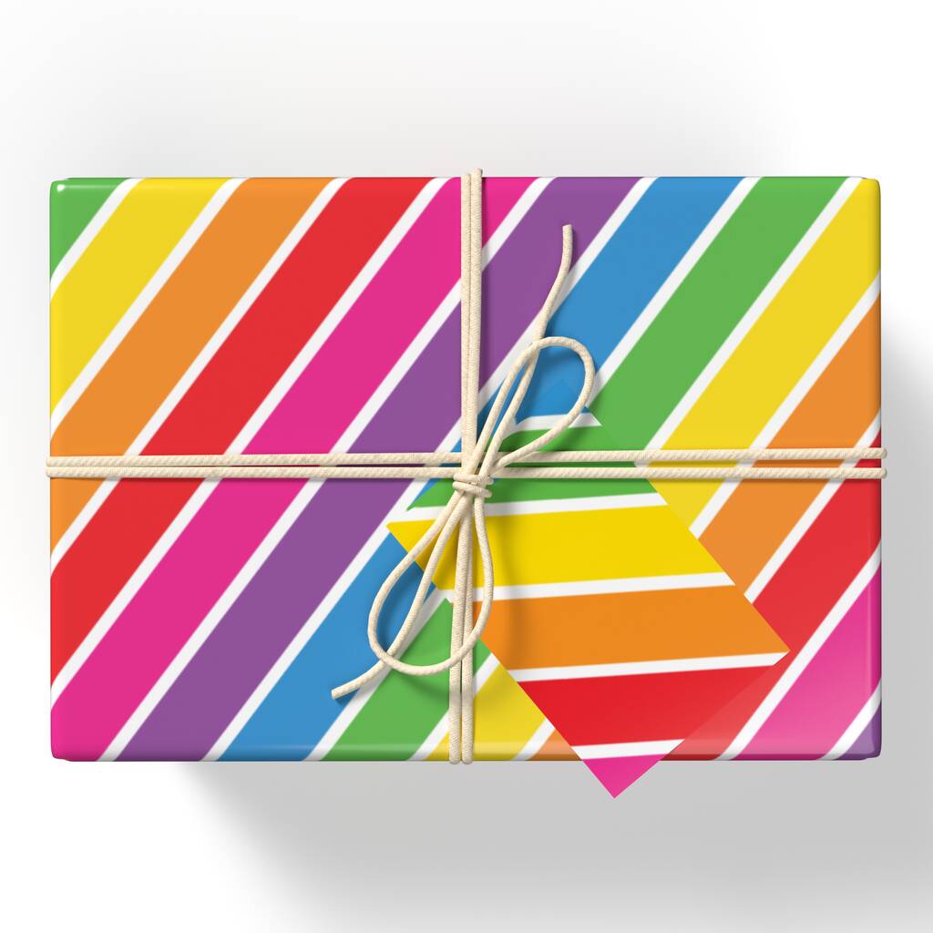 Rainbow Wrapping Paper Set By Colour Their Day | notonthehighstreet.com