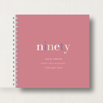 Personalised 90th Birthday Memory Book, 10 of 11