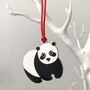 Panda Christmas Tree Decoration, thumbnail 2 of 3