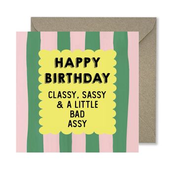 Classy Sassy Birthday Card, 4 of 8