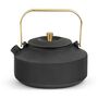 Cast Iron Teapot Shangdong 1000ml Black Steel Filter, thumbnail 2 of 7