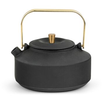 Cast Iron Teapot Shangdong 1000ml Black Steel Filter, 2 of 7