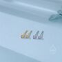 Extra Tiny 2mm Amethyst Purple Cz Stud Earrings, thumbnail 5 of 12