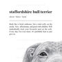 Funny Staffordshire Bull Terrier Card For Dog Lovers, thumbnail 2 of 6