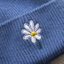 Birthday Flower Cashmere Wool Womens Beanie Hat Gift, thumbnail 8 of 9