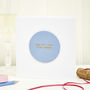 Personalised Champagne Glass Leather Coaster Card, thumbnail 2 of 5