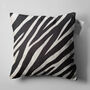 Black And White Zebra Themed Soft Cushion Cover, thumbnail 5 of 7