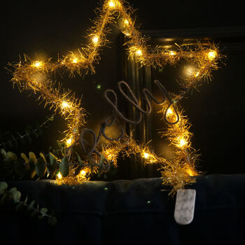 Personalised Christmas Star Decoration, 5 of 6