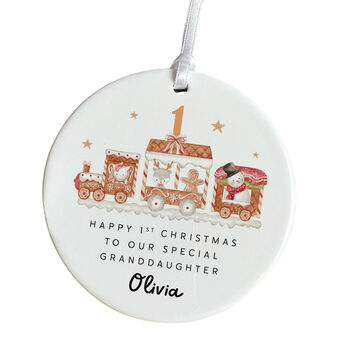 Granddaughter Ornament Gift With Name, 5 of 6