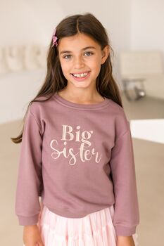 Embroidered Big/Little Sibling Jumpers Brother And Sister Available, 5 of 10