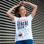 Cereal Killer Women's Slogan T Shirt, thumbnail 1 of 5
