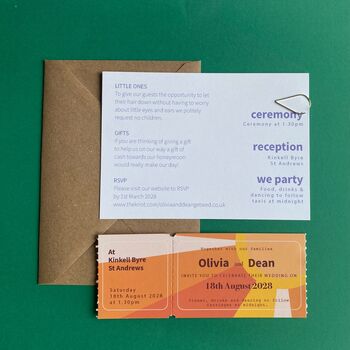 Fun Colourful Wedding Invitation, 7 of 8
