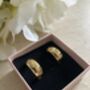 18 K Gold Plated Chunky Star Huggie Hoop Earrings, thumbnail 6 of 8