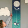 Personalised Ocean Whales Canvas Height Chart, thumbnail 2 of 9
