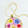 Large Statement Necklace With Colourful Flowers, thumbnail 9 of 12