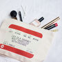 Personalised Train Ticket Friendship Make Up Bag, thumbnail 4 of 5