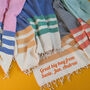Personalised Cotton Throws, Second Anniversary Gift, thumbnail 6 of 11
