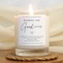 Good Luck Gift Personalised Good Luck Candle, thumbnail 1 of 6