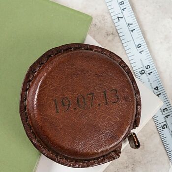 Personalised Leather Tape Measure, 2 of 9