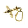 Vintage Style Brass Airplane Keyring, thumbnail 2 of 5