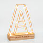 Personalised Wire Frame Light Up Letter, thumbnail 3 of 4