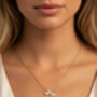 Women's Butterfly Necklace In 18k Gold, Butterfly Jewellery Gift, thumbnail 2 of 4