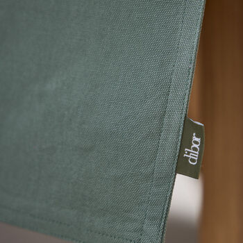 Personalised Forest Green Cotton Table Runner, 4 of 5