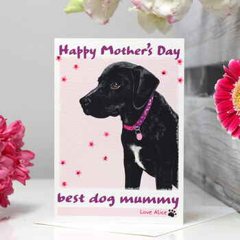 Personalised 'Rosie' Dog Mother's Day Card, 4 of 7