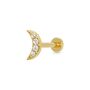Sparkling Moon Single Flat Back Earring, thumbnail 2 of 8