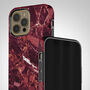 Red Marble Tough Case For iPhone, thumbnail 1 of 4