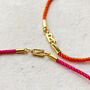 Personalised Bright Cotton And Initial Bracelet, thumbnail 6 of 9