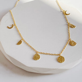 Selene Moon Phase Necklace, 4 of 8