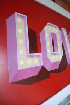 Love Hand Painted Sign, 3 of 10