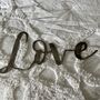 'Love' Metal Word Sign Wall Art Decoration, thumbnail 4 of 5