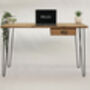 Martha Desk Vintage Desk With Hairpin Legs, thumbnail 2 of 10