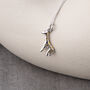 Sterling Silver Giraffe Necklace, thumbnail 1 of 7