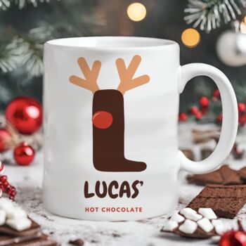 Personalised Childs Christmas Hot Chocolate Mug, 2 of 3
