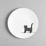 Standing Cat Side Plate, Fine Bone China, thumbnail 3 of 4