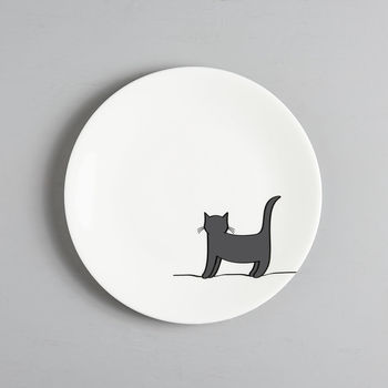 Standing Cat Side Plate, Fine Bone China, 3 of 4