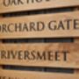 Wall Mounted Ladder Tiered Slatted Wooden Sign, thumbnail 4 of 9