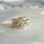 Blue Topaz, Amethyst, And Iolite Sterling Silver Ring, thumbnail 1 of 6