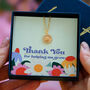 Thank You For Helping Me Grow Teacher Gift Necklace, thumbnail 1 of 6