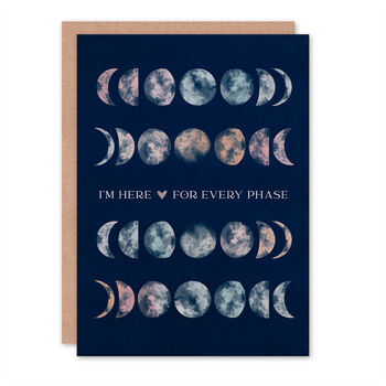 Every Phase Of The Moon Friendship Card, 2 of 2