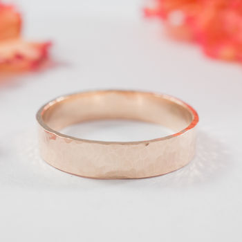 Wedding Rings In 18ct Rose Eco Gold, 4 of 6