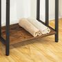 Towel Rack Stand With Three Towel Rails Storage Shelf, thumbnail 7 of 9