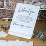 Frosted Acrylic Geometric Heart Wedding Signing Puzzle, thumbnail 3 of 4