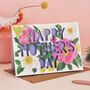 Happy Mother's Day Peony Floral Paper Cut Card, thumbnail 2 of 5