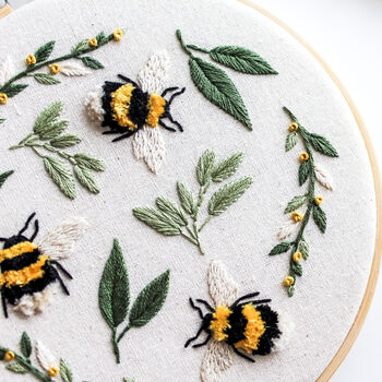 Bee Hand Embroidery Kit, 3 of 5